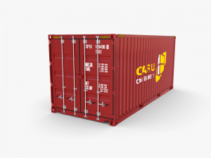 20ft shipping container caru v2 Modelo 3D