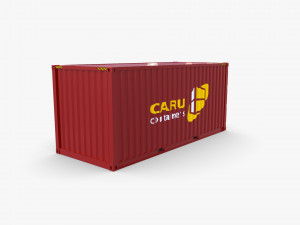 20ft shipping container caru v2 Modelo 3D