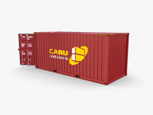 20ft shipping container caru v2 Modelo 3D