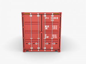 20ft shipping container caru v2 Modelo 3D