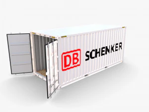 Container da 20 piedi DB Schenker Modello 3D