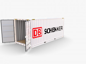 20ft shipping container db schenker Modelo 3D