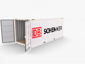 20ft shipping container db schenker 3D Model