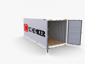 20ft shipping container db schenker Modelo 3D
