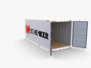 20ft shipping container db schenker 3D Model