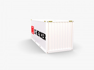 20ft shipping container db schenker Modelo 3D