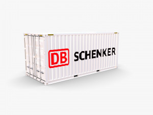 20ft shipping container db schenker Modelo 3D