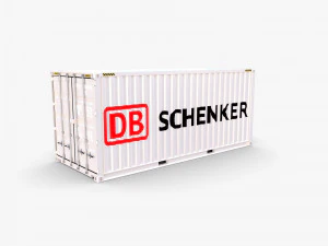 20ft shipping container db schenker 3D Model