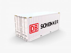 20ft shipping container db schenker Modelo 3D