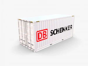 20ft shipping container db schenker 3D Model