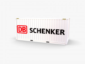 20ft shipping container db schenker Modelo 3D