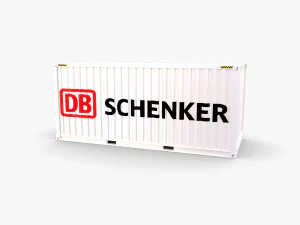 20ft shipping container db schenker 3D Model