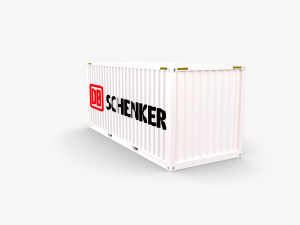 20ft shipping container db schenker Modelo 3D