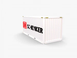 20ft shipping container db schenker 3D Model