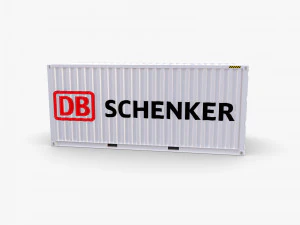 20ft shipping container db schenker 3D Model