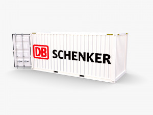 20ft shipping container db schenker Modelo 3D