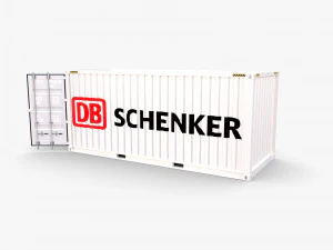 20ft shipping container db schenker 3D Model