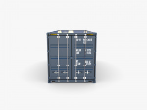 20ft shipping container dfds Modelo 3D