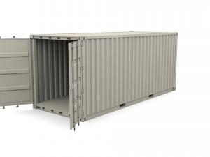 20ft shipping container dfds Modelo 3D