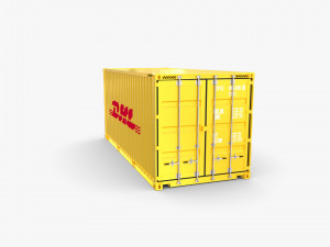 20ft shipping container dhl 3D Model