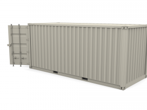 20ft shipping container dhl 3D Model