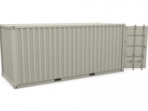 20ft shipping container dhl 3D Model