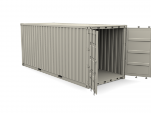 20ft shipping container dhl 3D Model