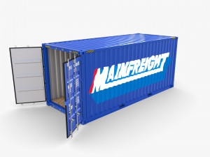 20ft shipping container mainfreight 3D Model