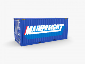 20ft shipping container mainfreight 3D 模型