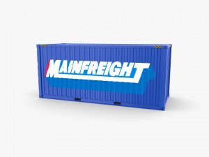 20ft shipping container mainfreight 3D 模型