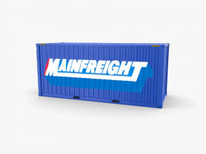20ft shipping container mainfreight 3D Model