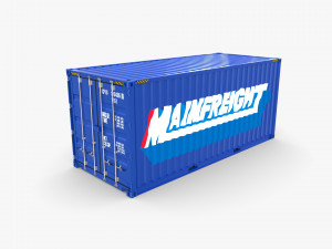 20ft shipping container mainfreight 3D 模型