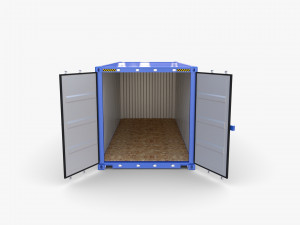 20ft shipping container mainfreight 3D 模型