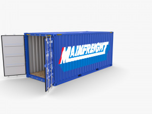 20ft shipping container mainfreight 3D 模型