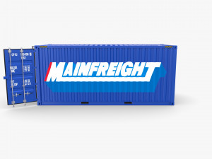 20ft shipping container mainfreight 3D 模型