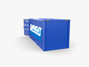 20ft shipping container mainfreight 3D 模型