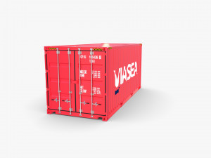20ft shipping container viasea 3D Model