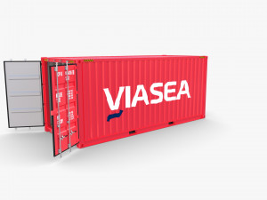 20ft shipping container viasea 3D Model