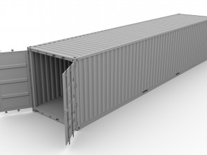 40ft shipping container caru v1 3D Model