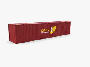 40ft shipping container caru v2 3D Model