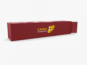 40ft shipping container caru v2 3D Model