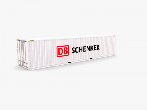 40ft shipping container db schenker 3D 模型