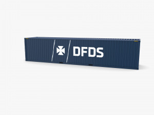 40ft shipping container dfds Modelo 3D
