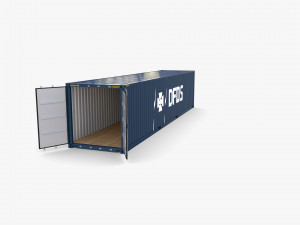40ft shipping container dfds Modelo 3D