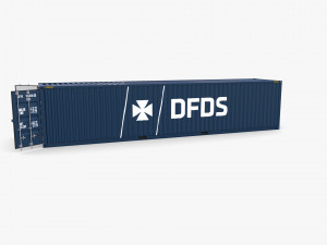 40ft shipping container dfds Modelo 3D