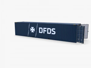 40ft shipping container dfds 3D Model