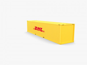 40ft shipping container dhl 3Dモデル