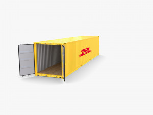 40ft shipping container dhl 3Dモデル
