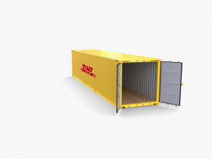 40ft shipping container dhl 3Dモデル