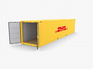 40ft shipping container dhl 3Dモデル